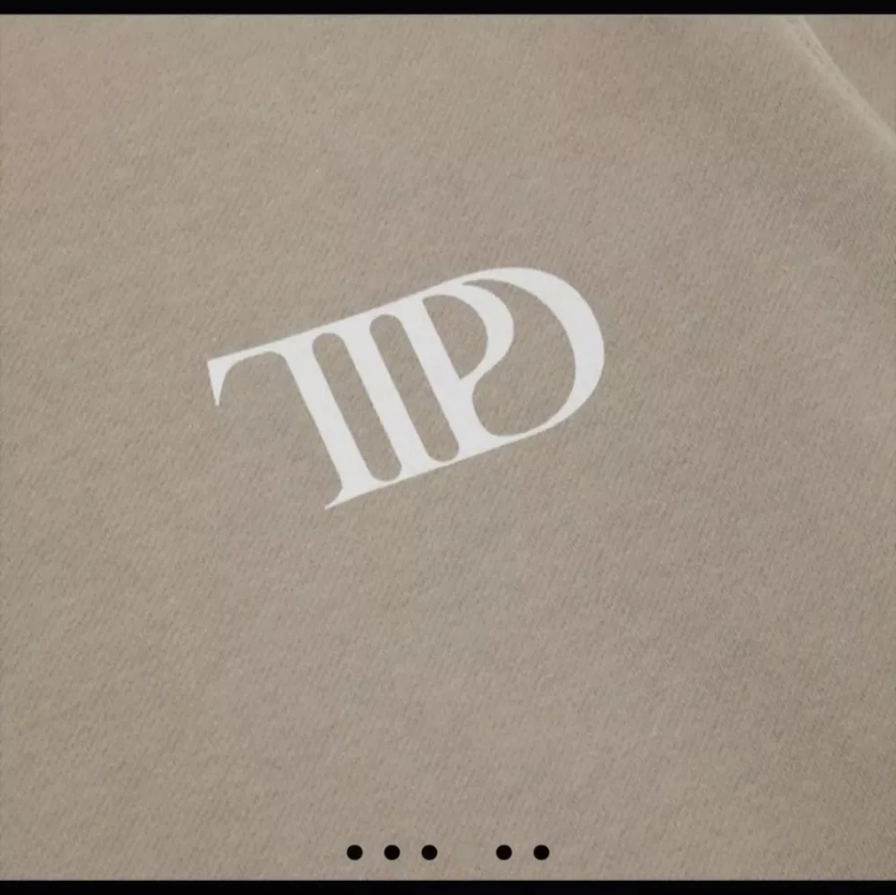 New Taylor Swift ttpd beige crewneck sweatshirt size small - Picture 2 of 12